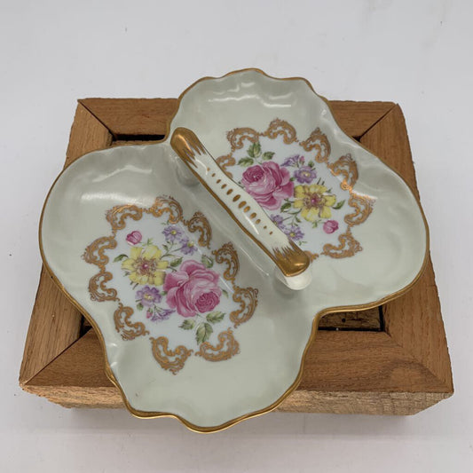 Floral Divided Dish