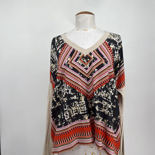 Cabi L/s Print Front Shirt