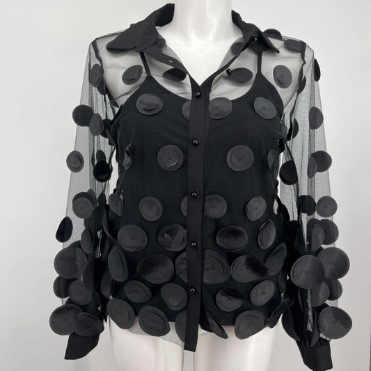 A.Z.I. L/s 2pc Sheer Shirt