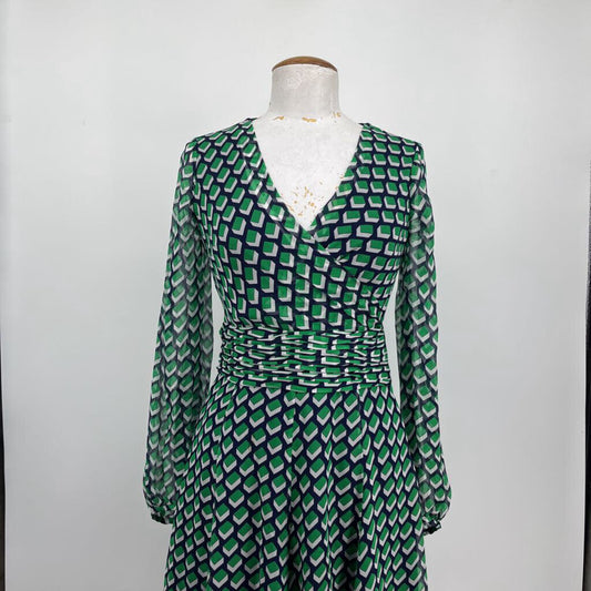 Diane Von Furstenberg L/s Silk Dress