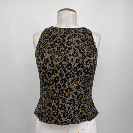 Sean Collection beaded slvls Top