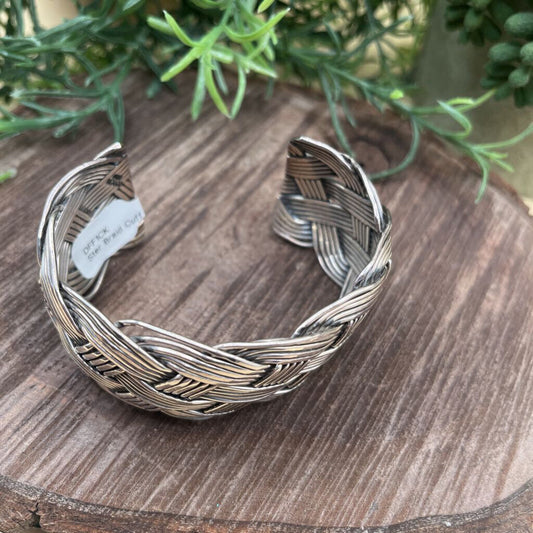 Sterling Braided Cuff