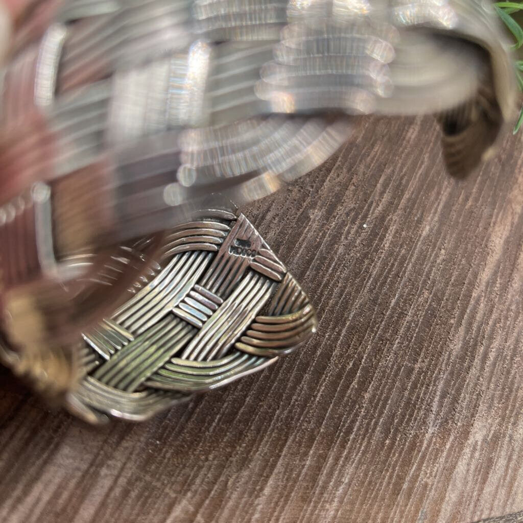 Sterling Braided Cuff