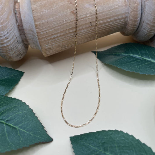 14k Figaro Chain Necklace