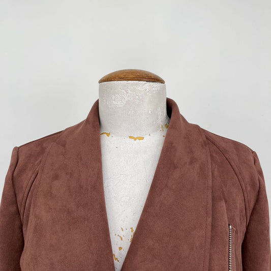 Tahari Faux Suede Jacket