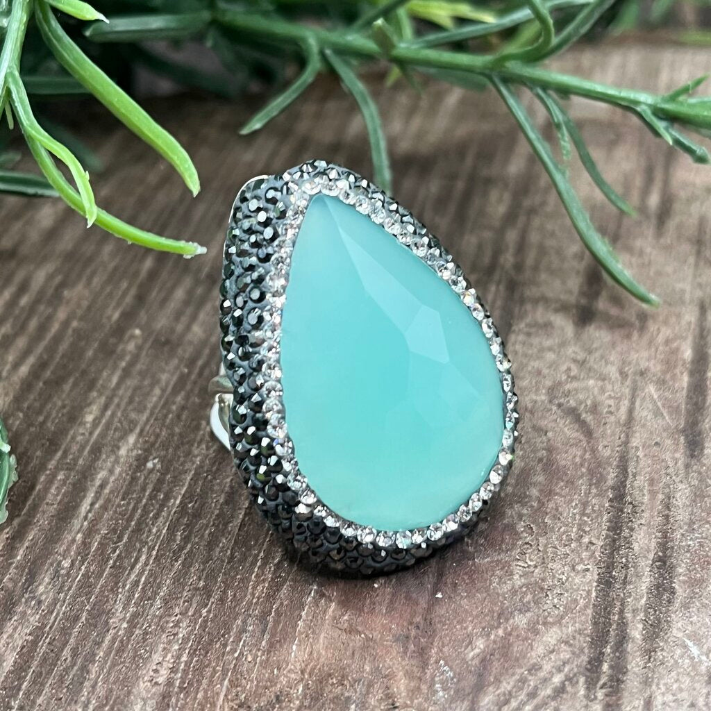 Sterling Gem Statement Ring