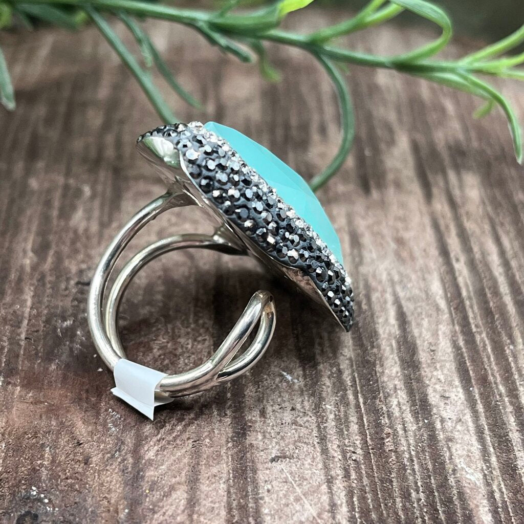Sterling Gem Statement Ring