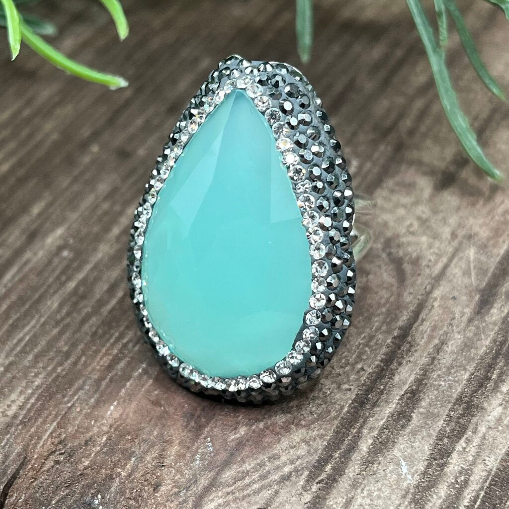 Sterling Gem Statement Ring