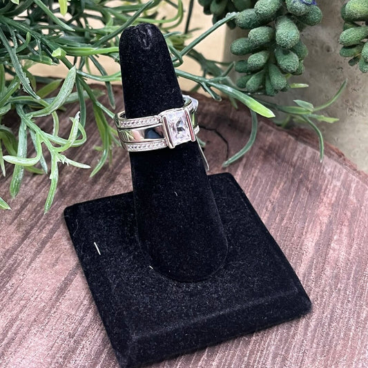 Jeulia Sterling CZ Ring Set