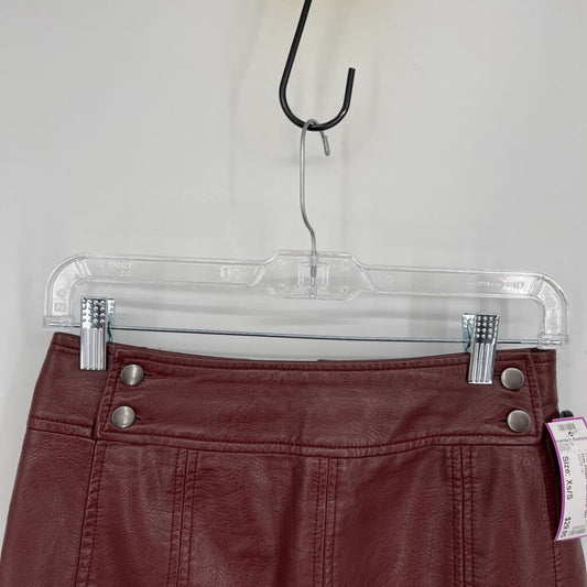 Free People Faux Leather Skirt
