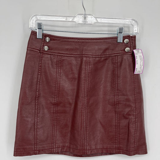 Free People Faux Leather Skirt