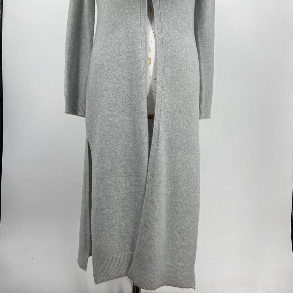 WHBM Faux Fur Trim Cardigan