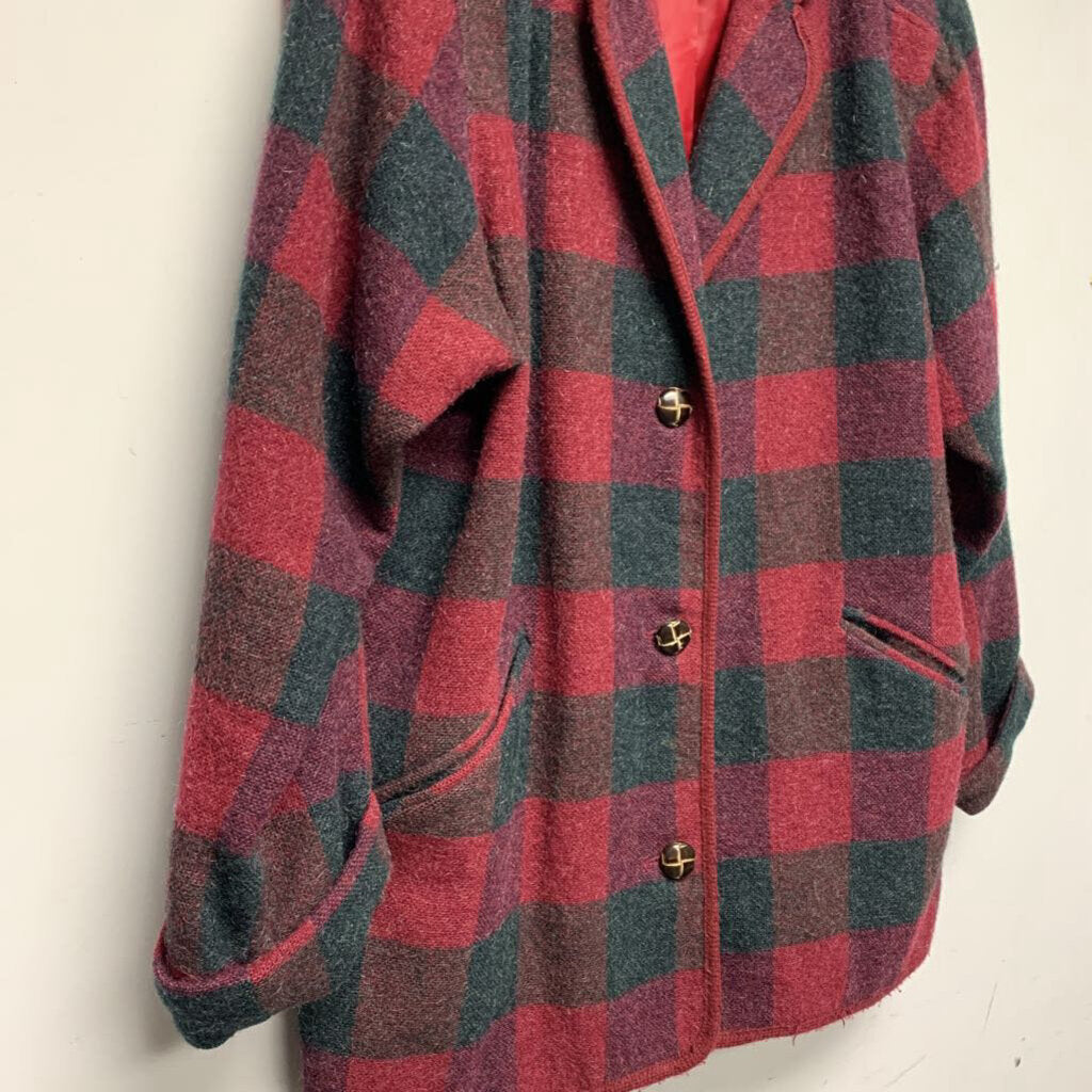 Eddie Bauer Wool Plaid Jacket