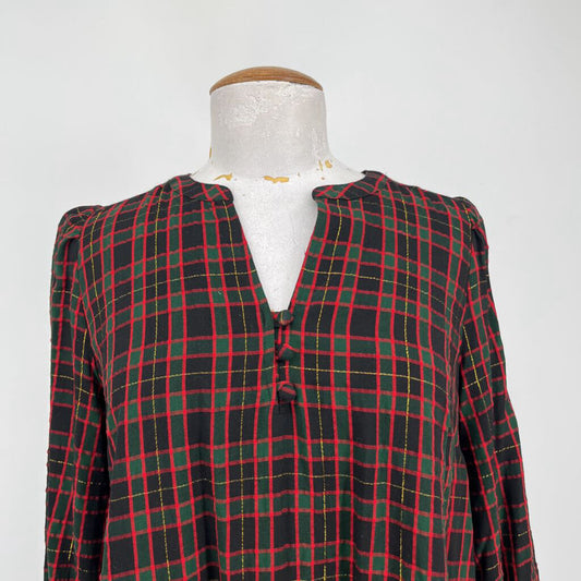 Loft L/s Plaid Dress