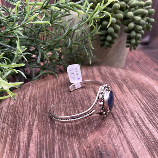 Taxco Sterling and Blue Stone Cuff
