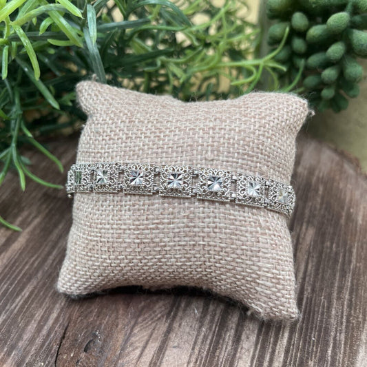 10k Filigree Links Bracelet