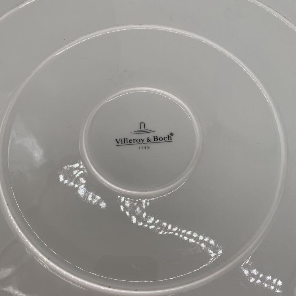 Santa in Reindeer Stable Platter