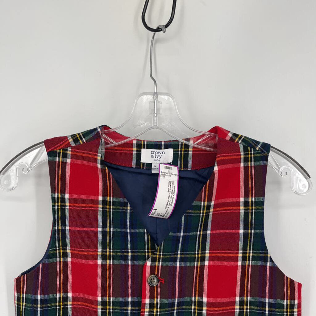 Crown & Ivy Plaid Vest