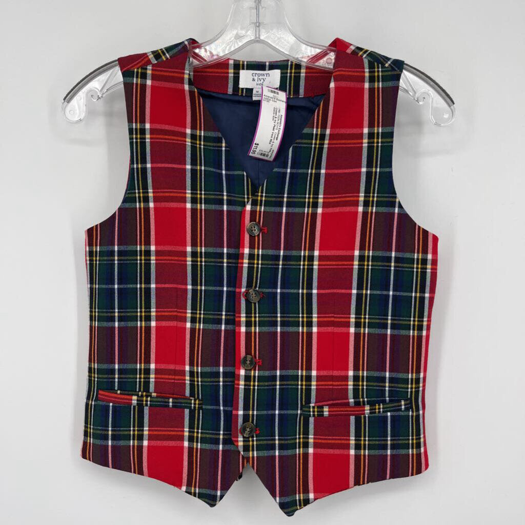 Crown & Ivy Plaid Vest