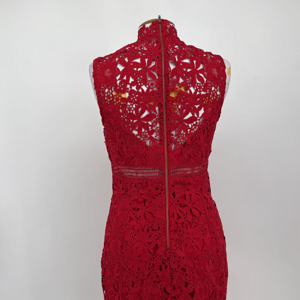 Bardot Sleeveless Crochet Dress