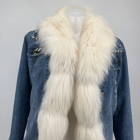 Girogio Rotti Fur Denim Jacket