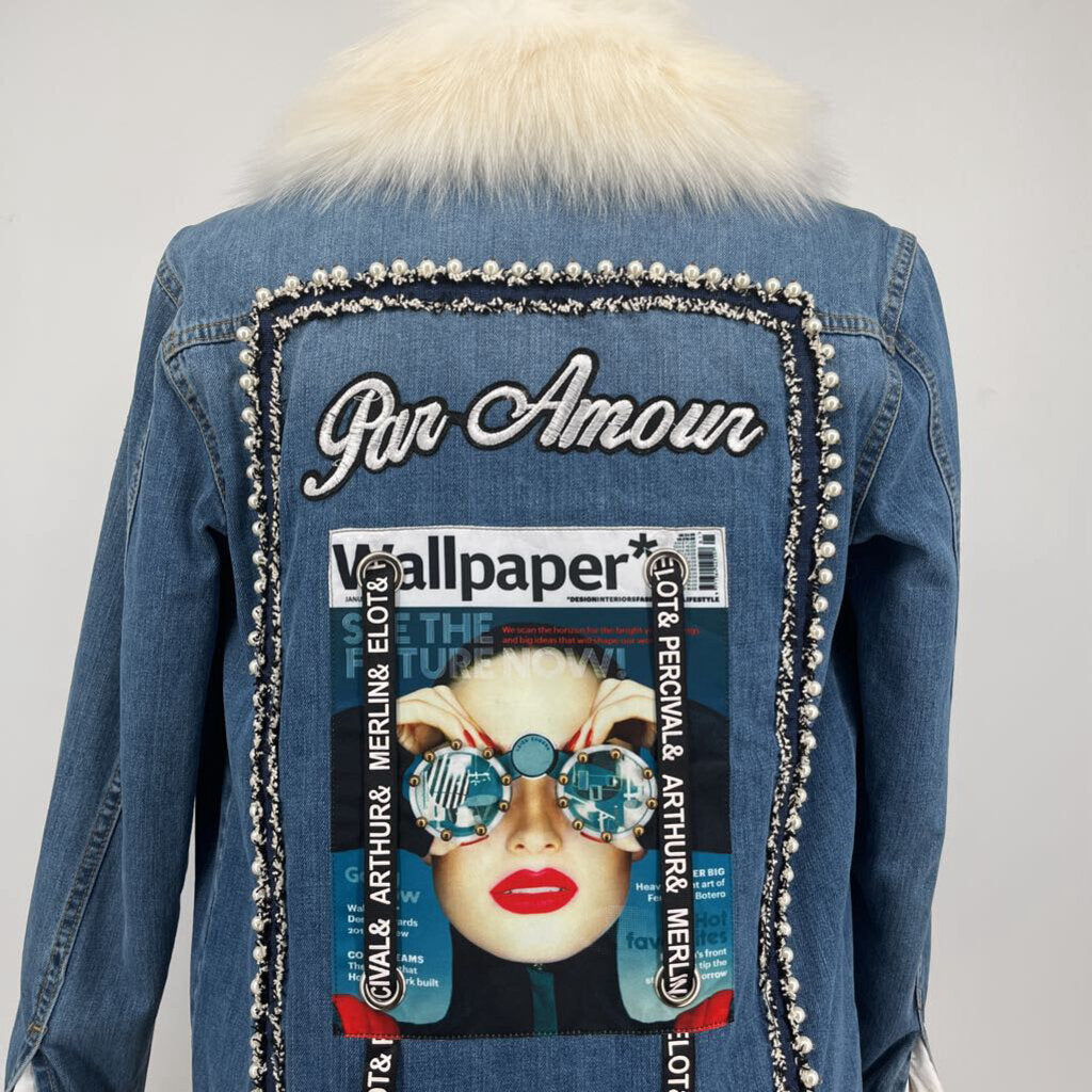 Girogio Rotti Fur Denim Jacket