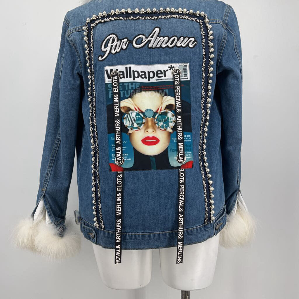 Girogio Rotti Fur Denim Jacket