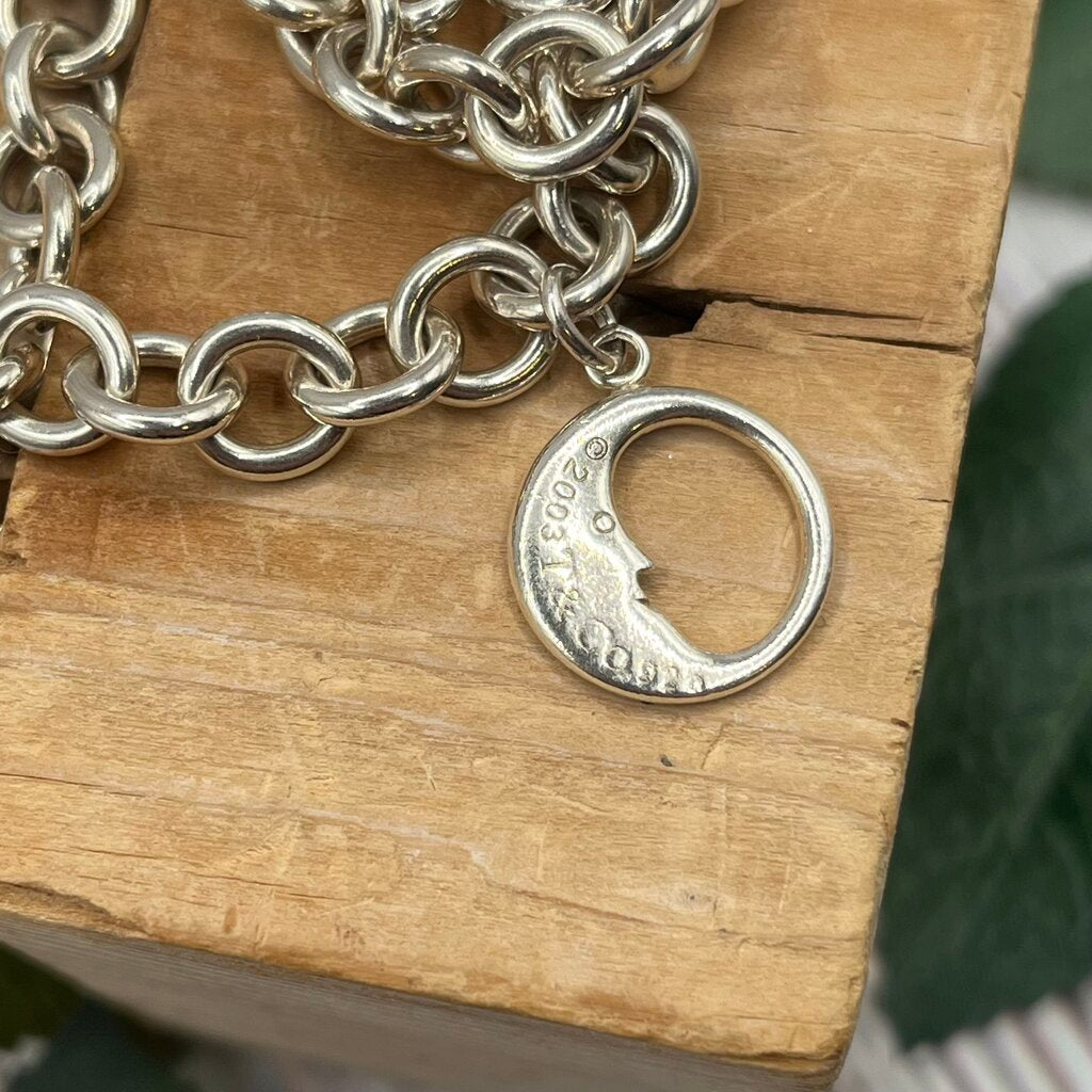 Tiffany & Co Moon Charm Bracelet