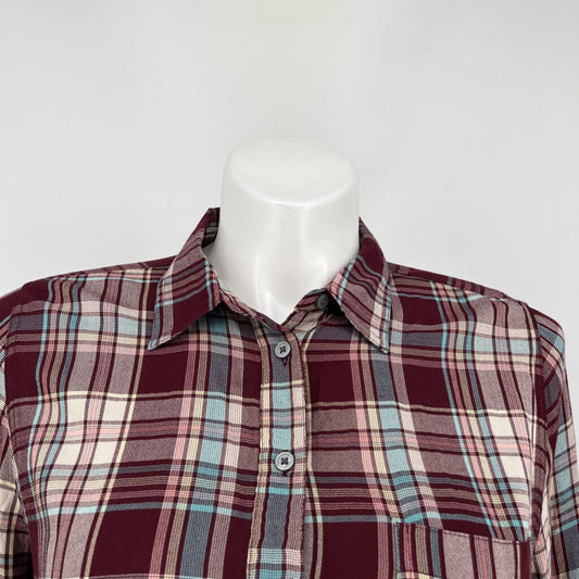 Loft L/s Plaid Dress