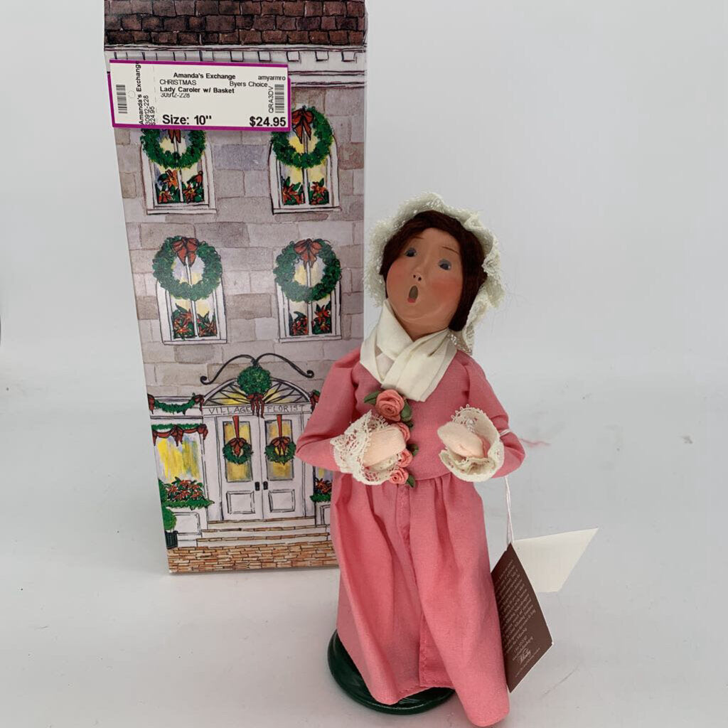 Lady Caroler w/ Basket