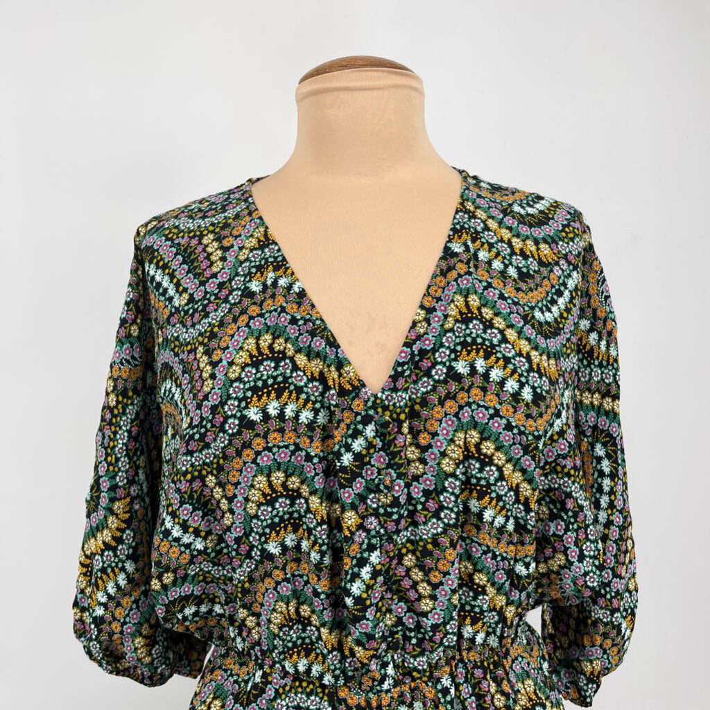 Loft 3/4 Slv Floral Dress