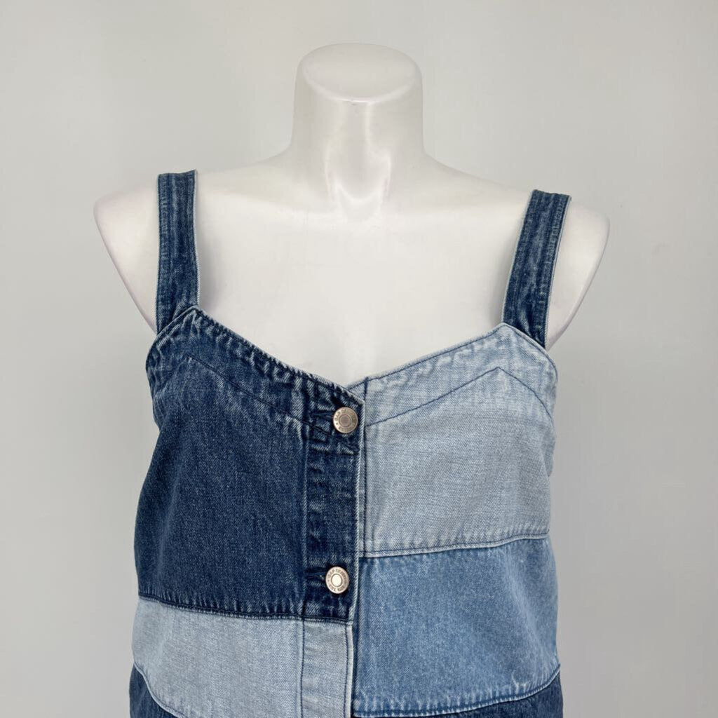 Gap Slvls Mixed Denim Dress