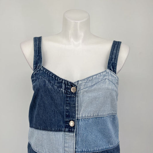 Gap Slvls Mixed Denim Dress