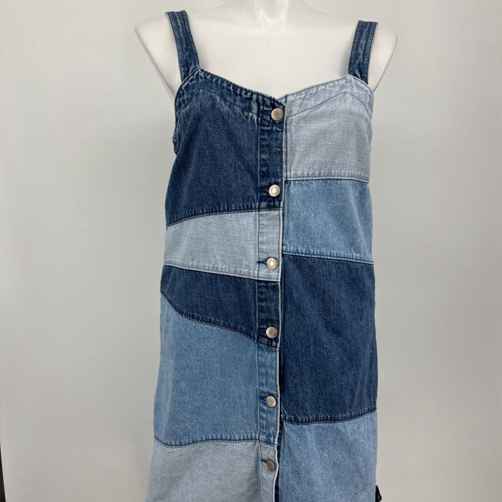 Gap Slvls Mixed Denim Dress