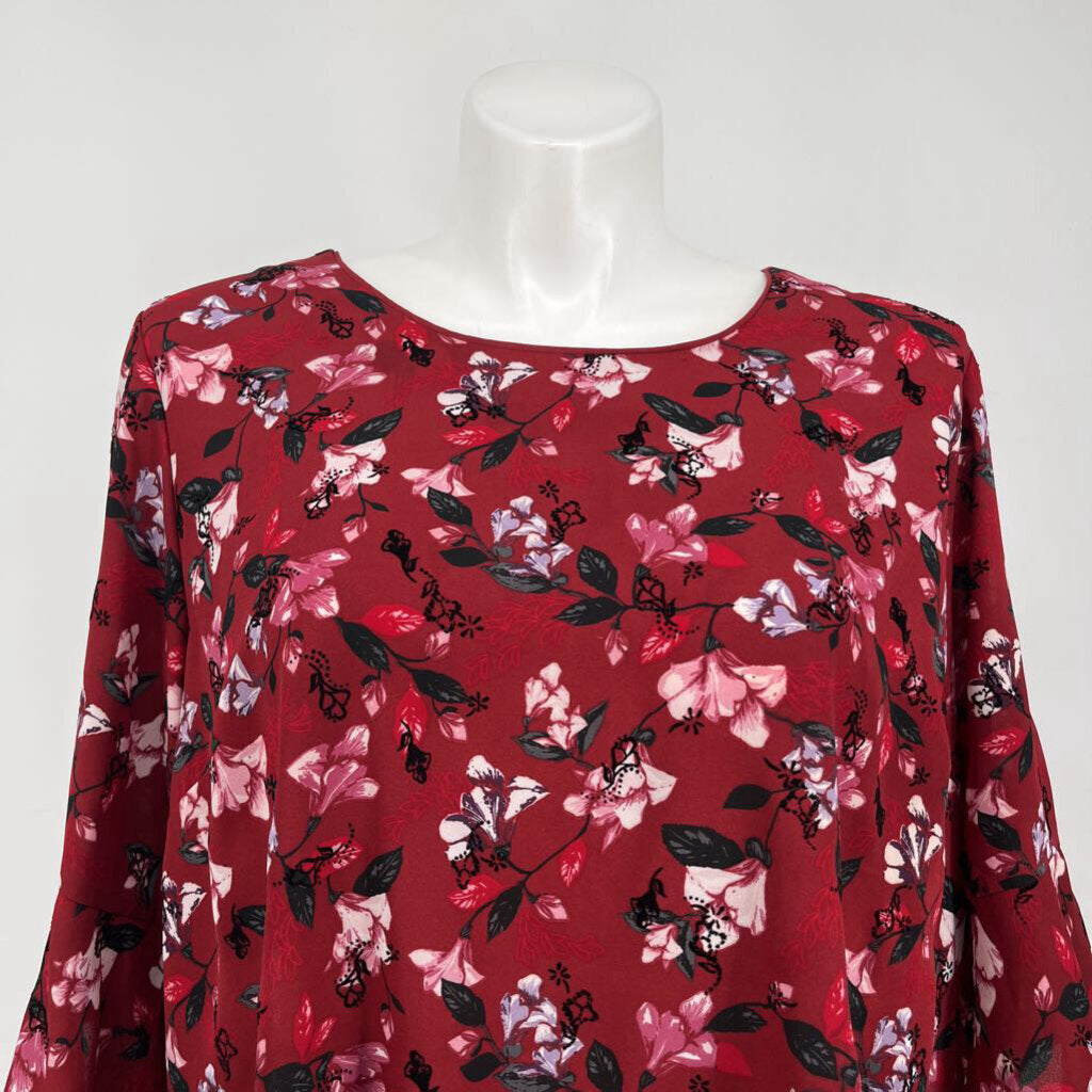 CJ Banks l/s Floral Shirt