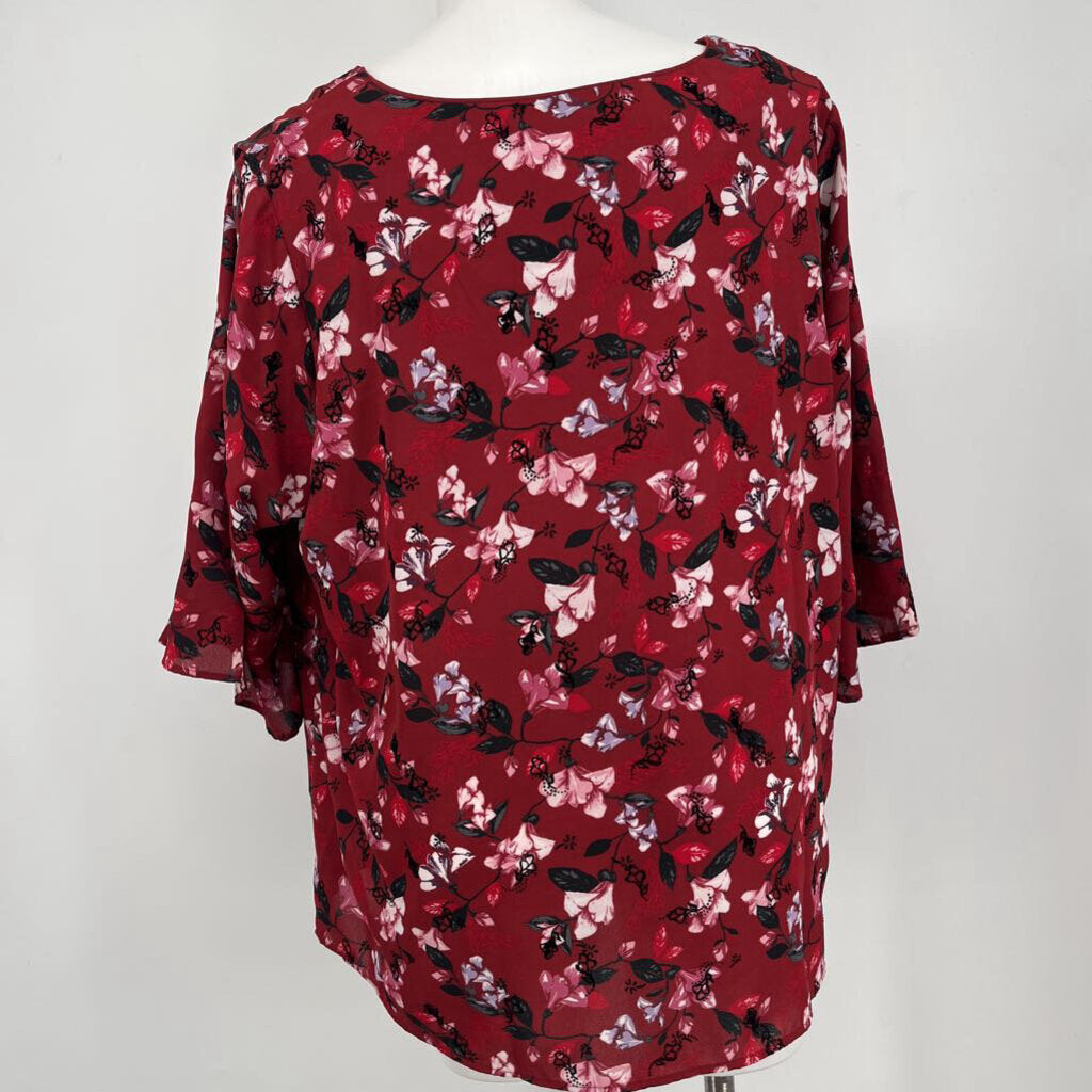 CJ Banks l/s Floral Shirt