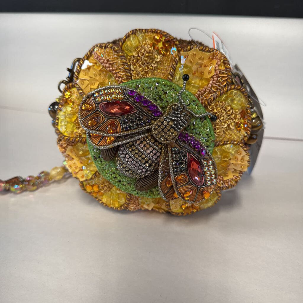 Bee Happy Beaded Crossbody