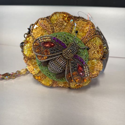 Bee Happy Beaded Crossbody