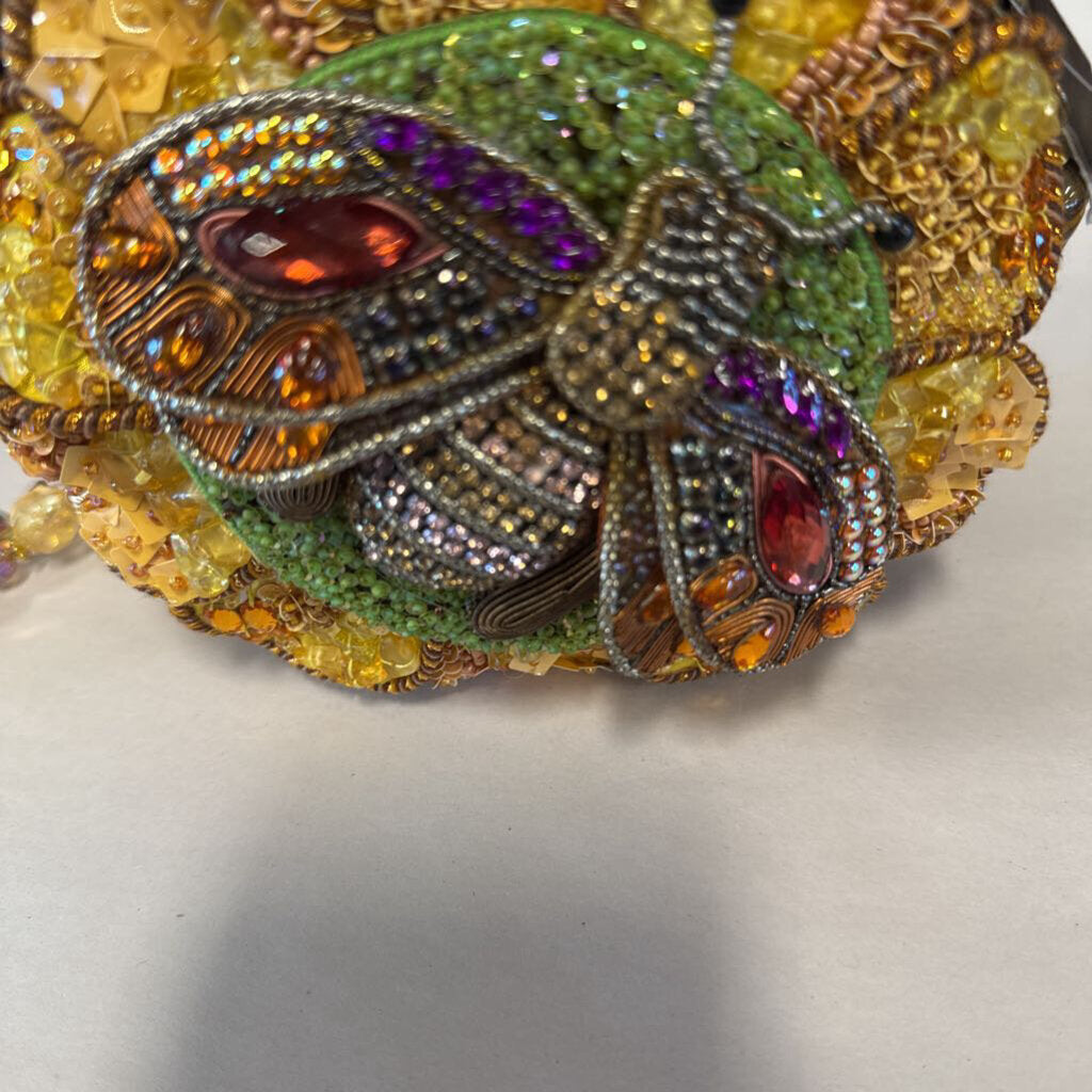 Bee Happy Beaded Crossbody