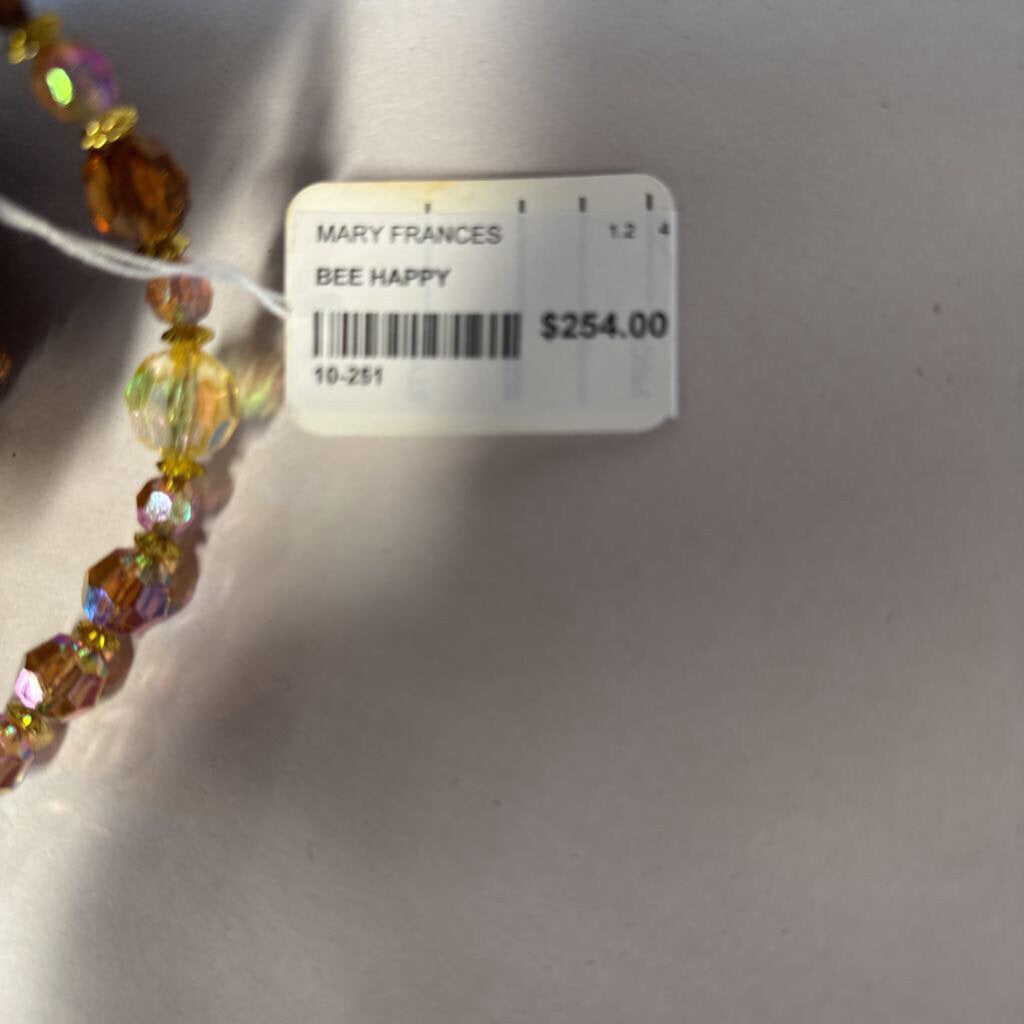 Bee Happy Beaded Crossbody