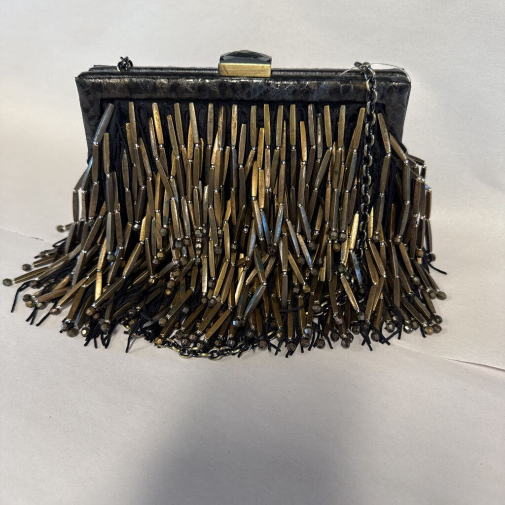 Sondra Roberts Fringed Clutch