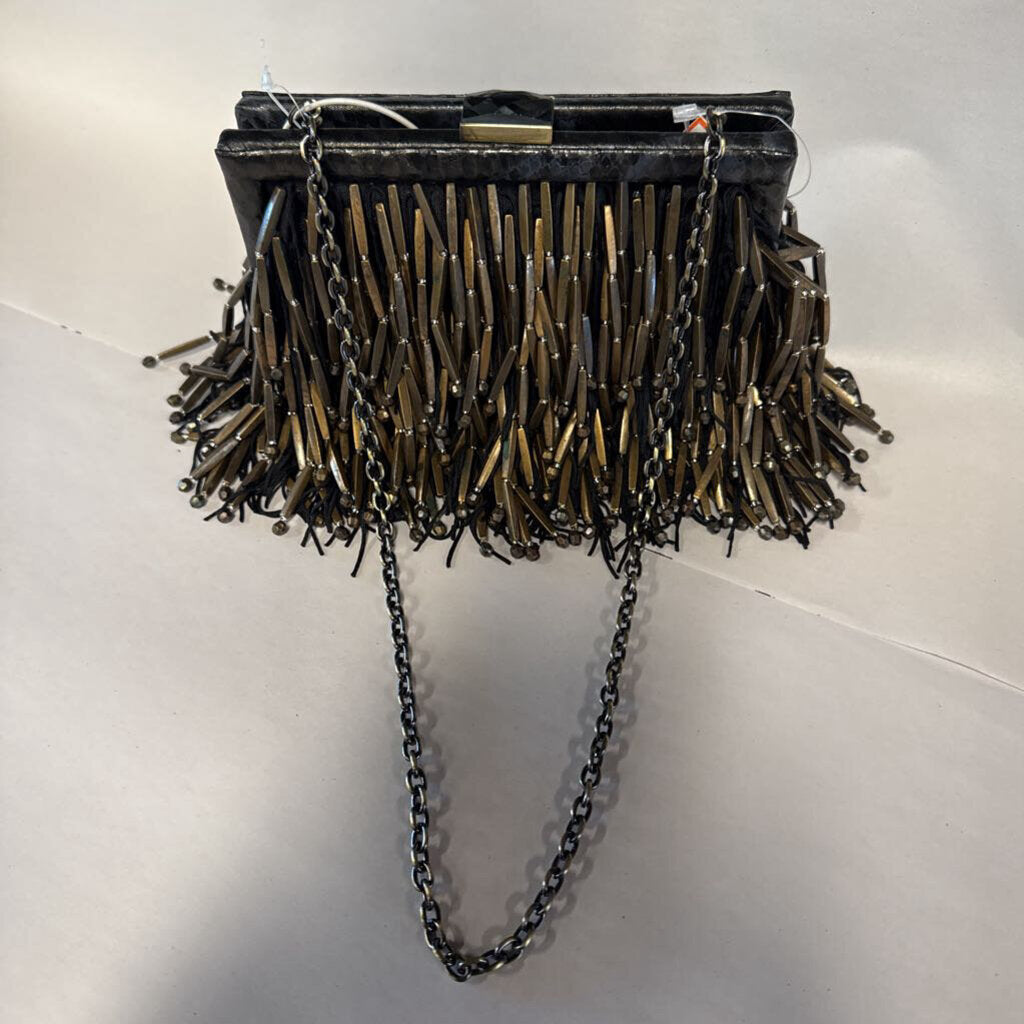 Sondra Roberts Fringed Clutch