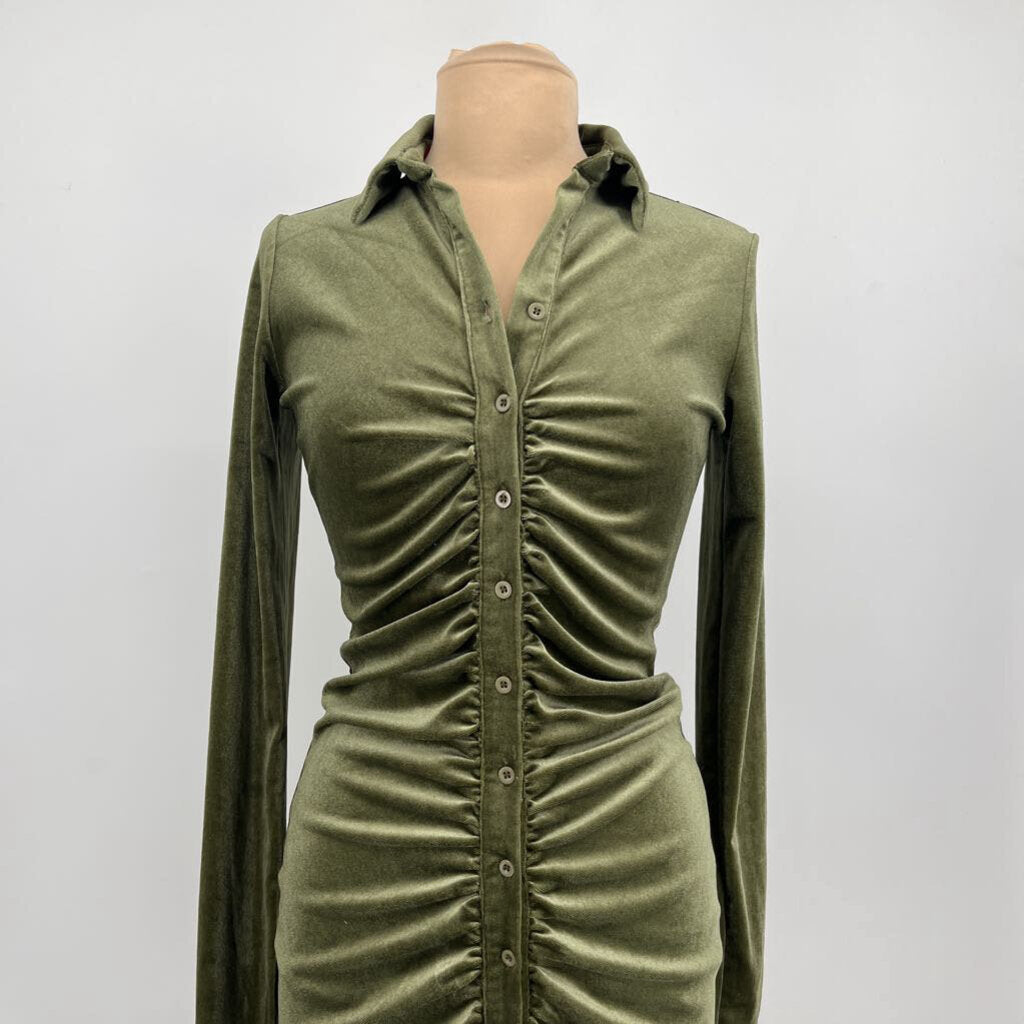 Mulla L/s Velvet Dress