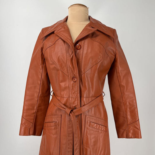 Leather Trench Jacket