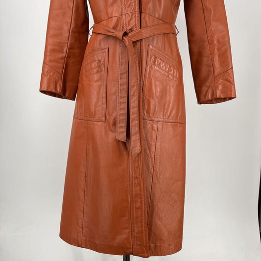 Leather Trench Jacket