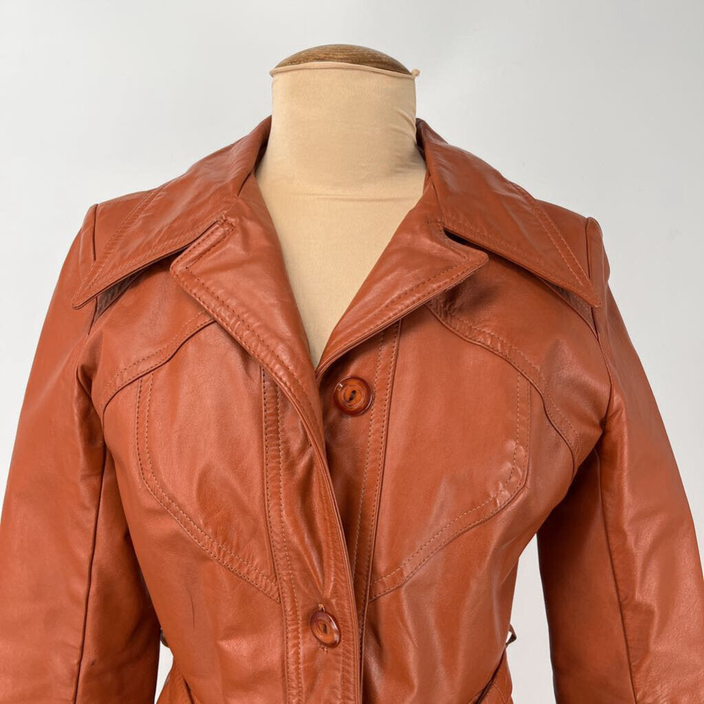 Leather Trench Jacket