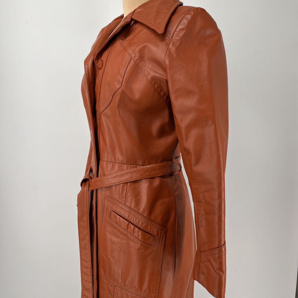 Leather Trench Jacket