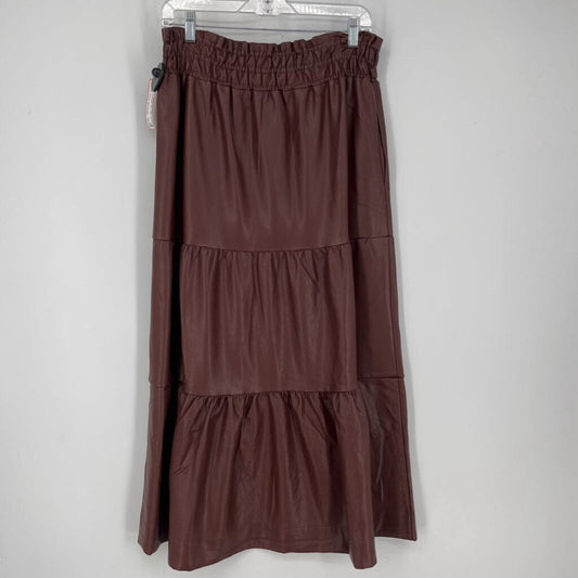 Anthropoloie Faux Leather Skirt