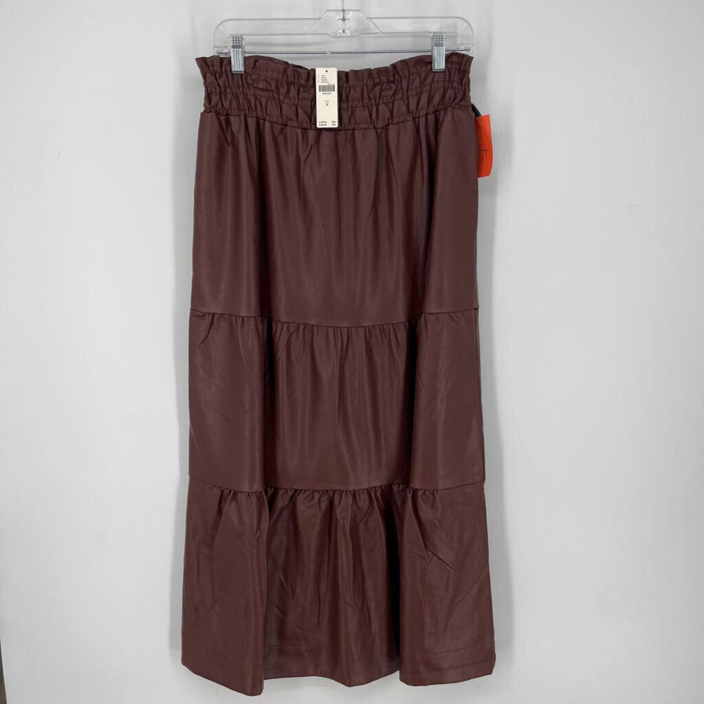 Anthropoloie Faux Leather Skirt