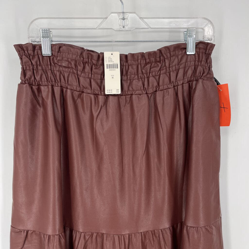 Anthropoloie Faux Leather Skirt